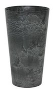 Artstone claire vase black  homemeetsnature