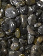 Foto van Zwarte steentjes (glitter stone black) via homemeetsnature