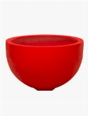 Foto van Fiberstone glossy red bowl via burobloemen
