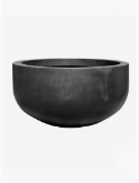 Fiberstone city bowl black (l)  burobloemen