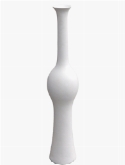 Foto van Pot & vaas high long vase matt white via burobloemen