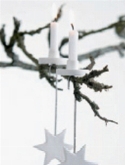 Foto van Indoor pottery candle holder noel white (for 1 candle) via burobloemen