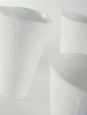 Indoor pottery vase kara mix white  burobloemen