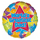 Foto van Worlds greatest dad heliumballon via burobloemen